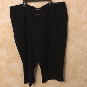Very dressy plus size black Capri